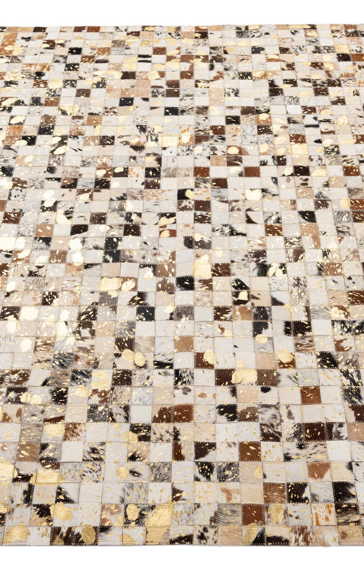 5' 1 x 8' Cowhide - Patchwork Rug