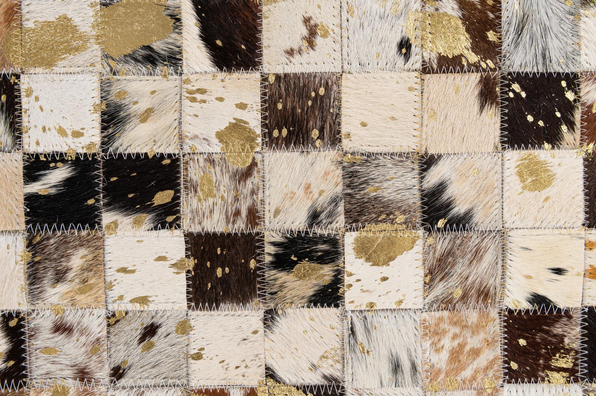 5' 1 x 8' Cowhide - Patchwork Rug
