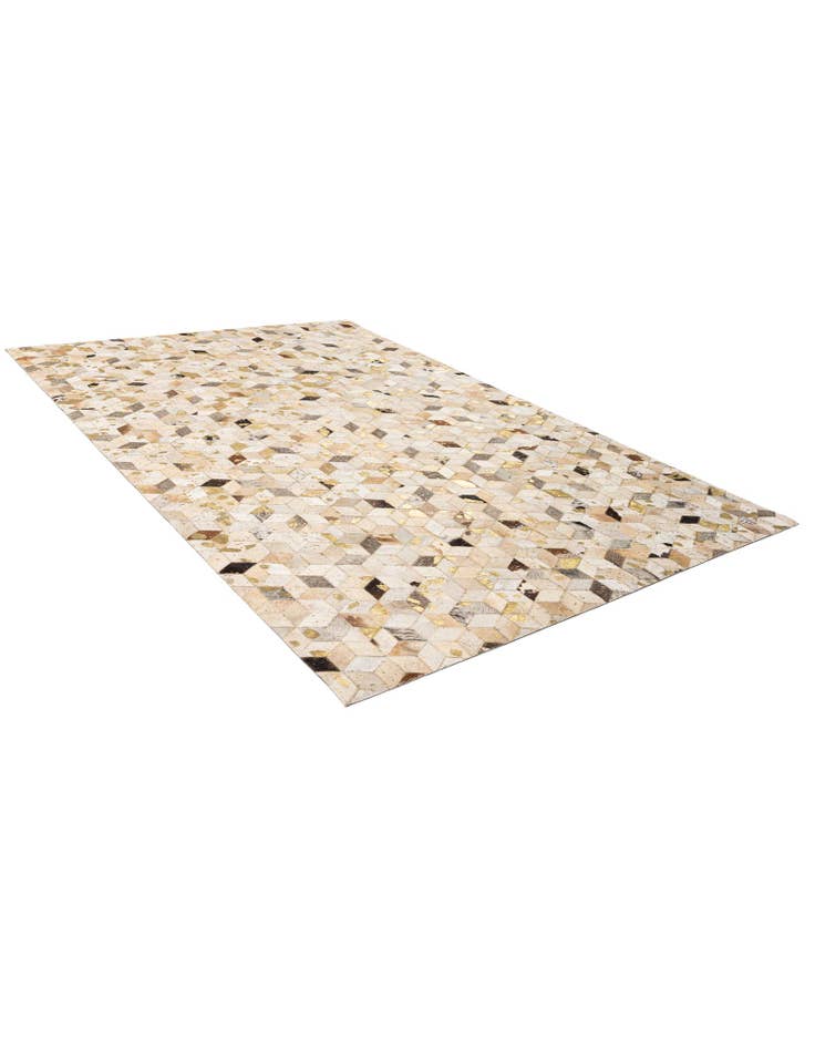 Detail image of 5' 3 x 8' 1 Cowhide - Patchwork Rug