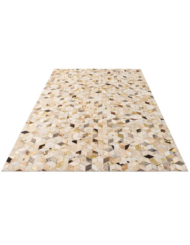 Detail image of 5' 3 x 8' 1 Cowhide - Patchwork Rug