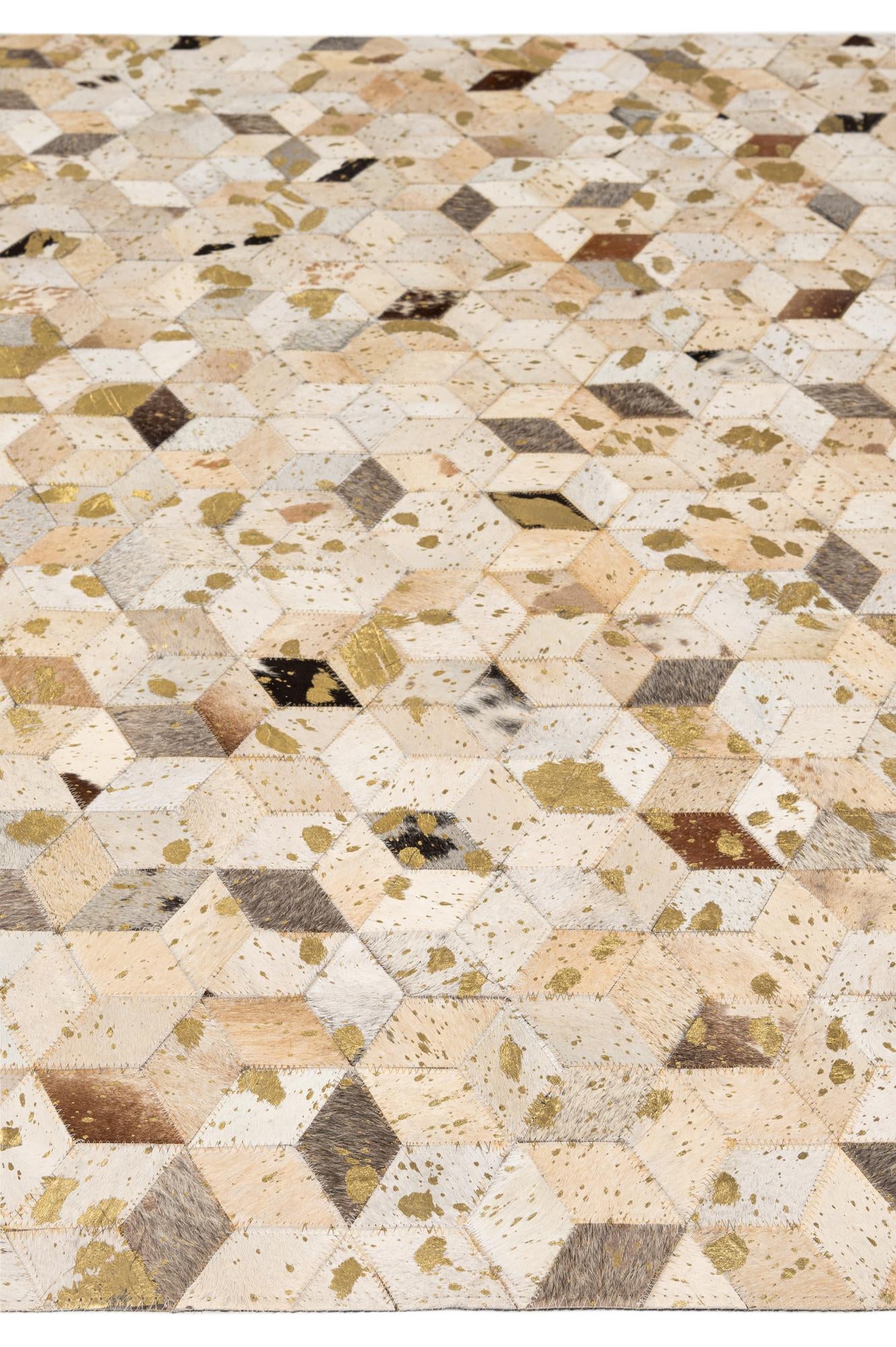 5' 3 x 8' 1 Cowhide - Patchwork Rug