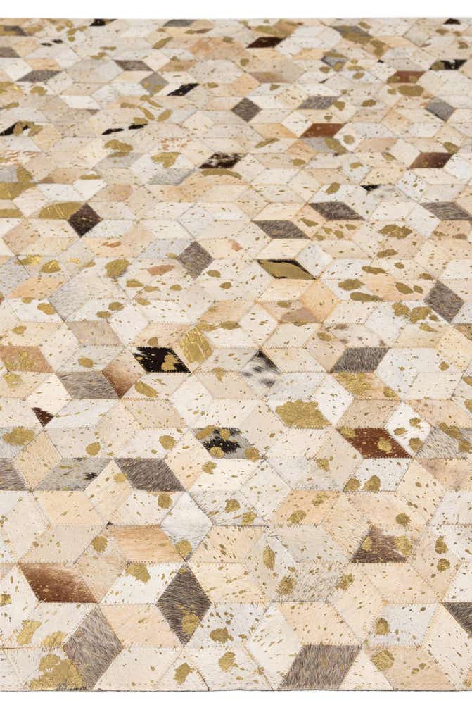 5' 3 x 8' 1 Cowhide - Patchwork Rug