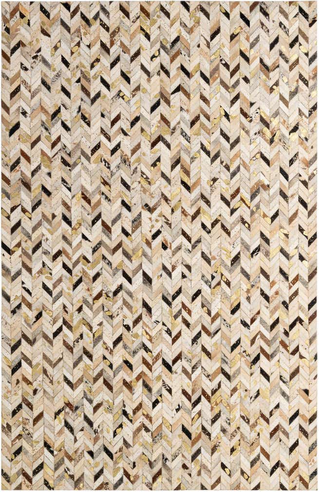 5' 2 x 8' Cowhide - Patchwork Rug