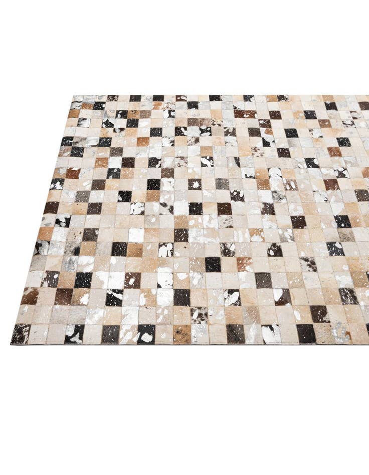 Detail image of 5' x 7' 11 Cowhide - Patchwork Rug