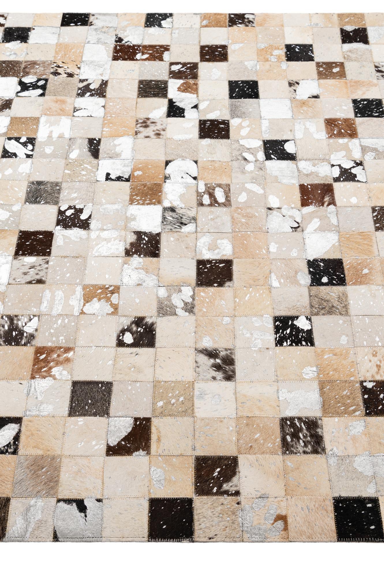 5' x 7' 11 Cowhide - Patchwork Rug