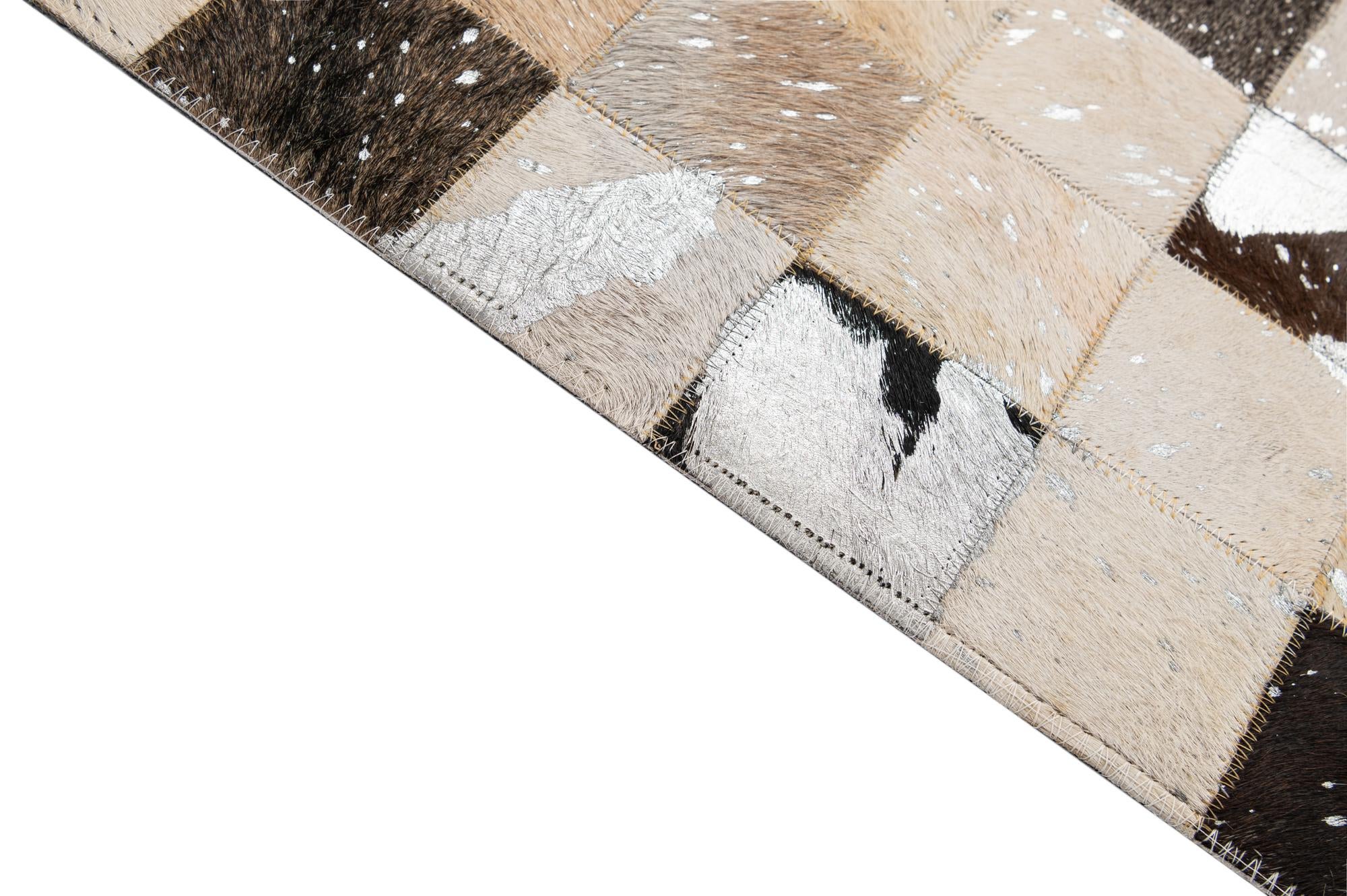 5' x 7' 11 Cowhide - Patchwork Rug