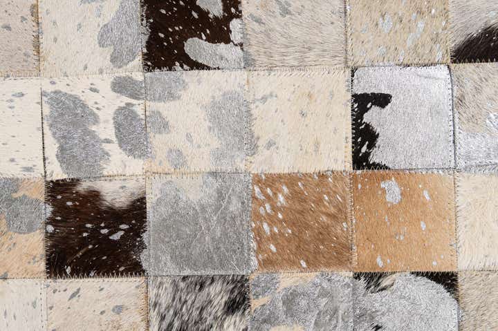 5' x 7' 11 Cowhide - Patchwork Rug