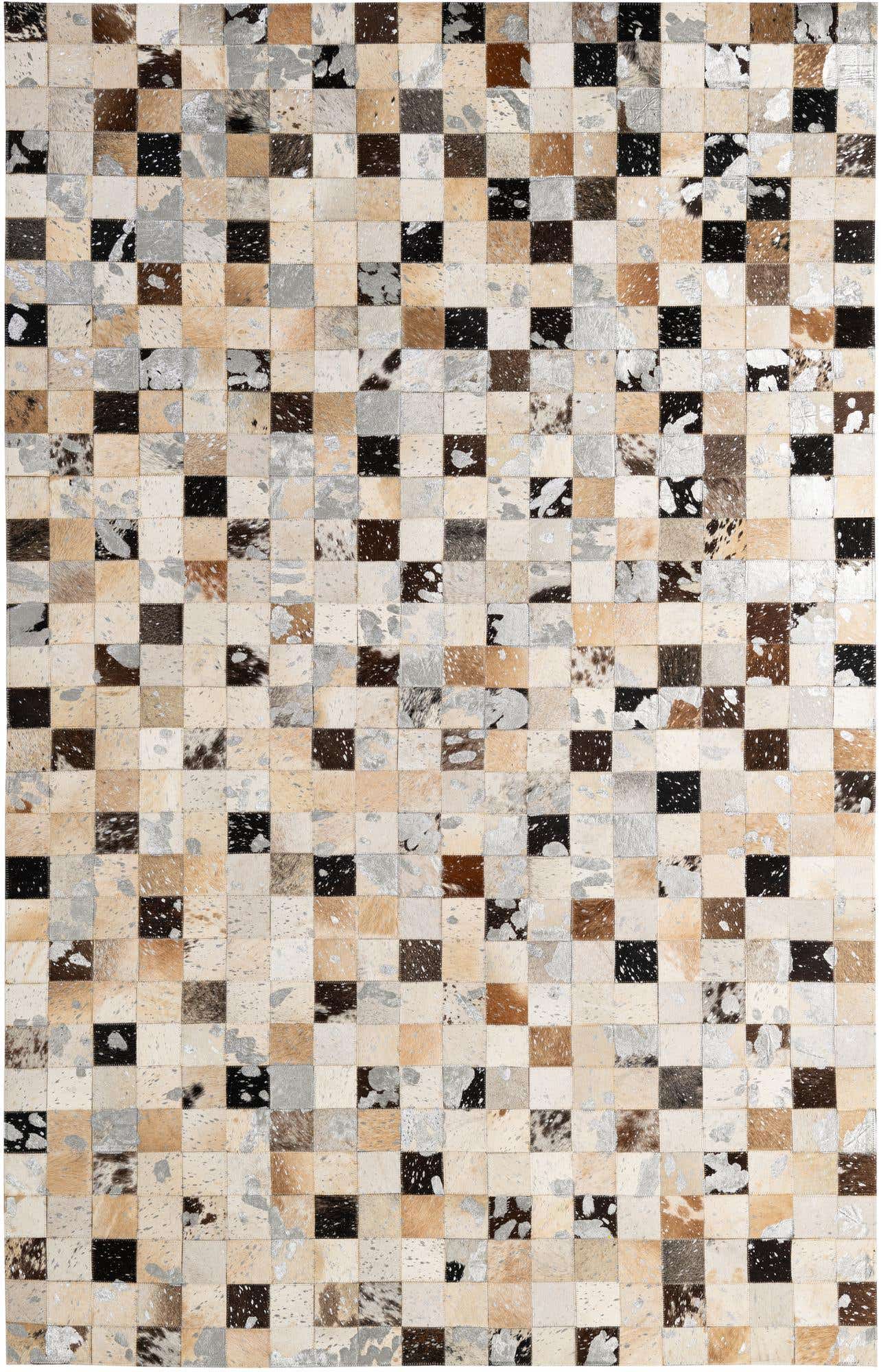 5' x 7' 11 Cowhide - Patchwork Rug