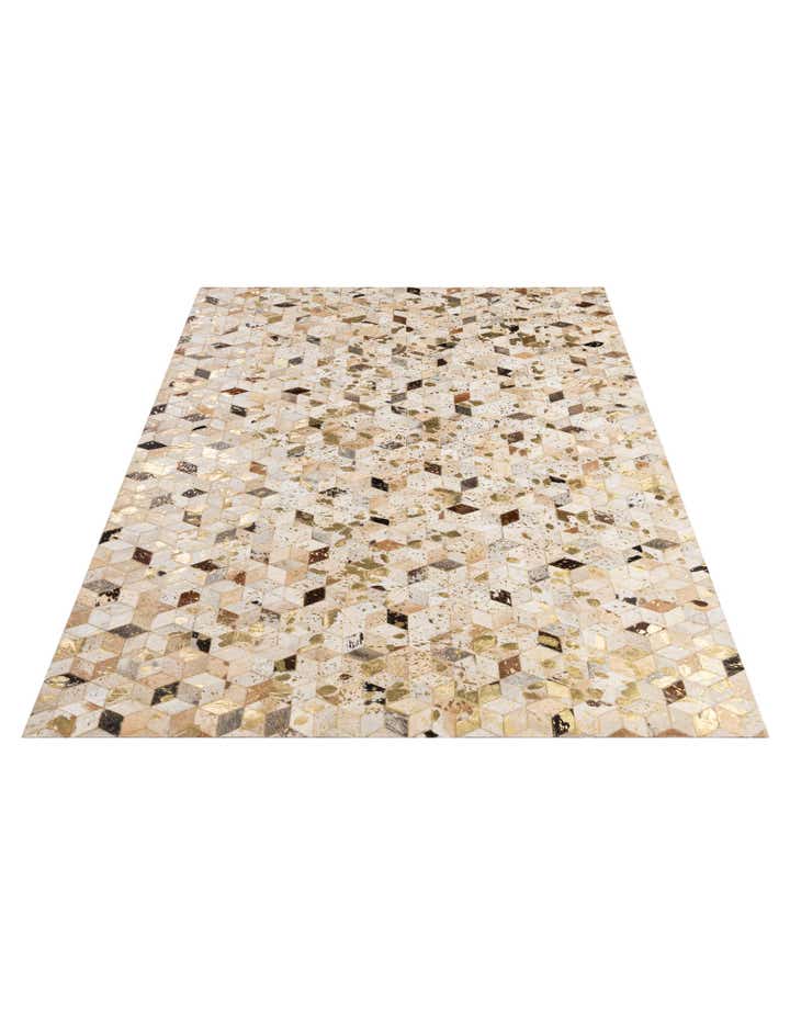 5' 3 x 8' 1 Cowhide - Patchwork Rug