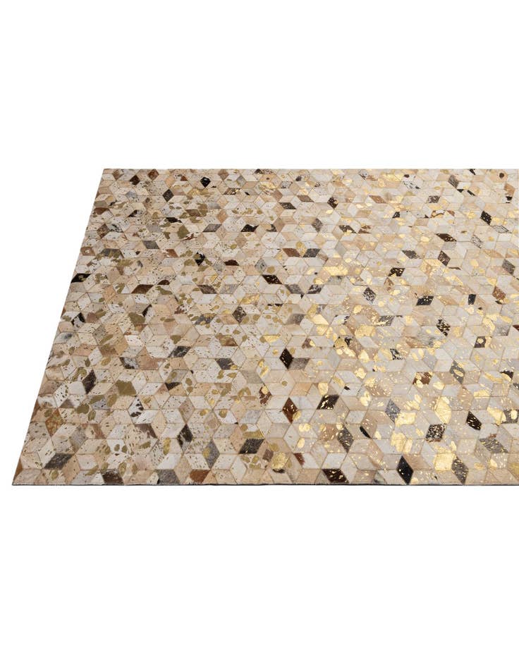 Detail image of 5' 3 x 8' 1 Cowhide - Patchwork Rug