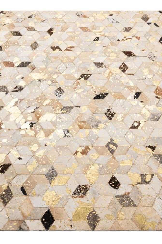 5' 3 x 8' 1 Cowhide - Patchwork Rug