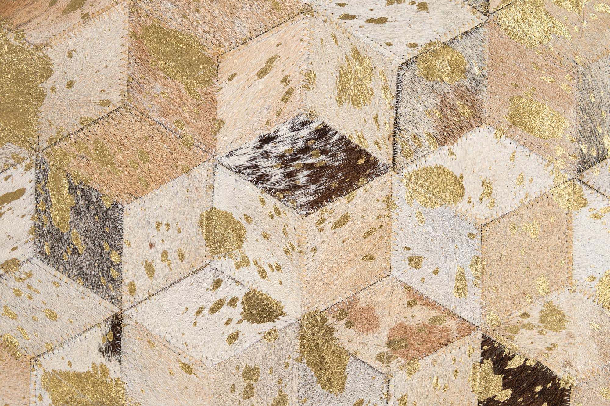 5' 3 x 8' 1 Cowhide - Patchwork Rug