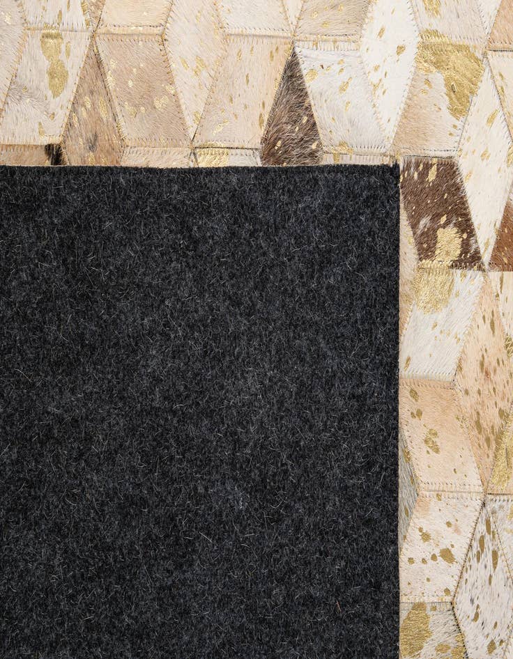 Detail image of 5' 3 x 8' 1 Cowhide - Patchwork Rug