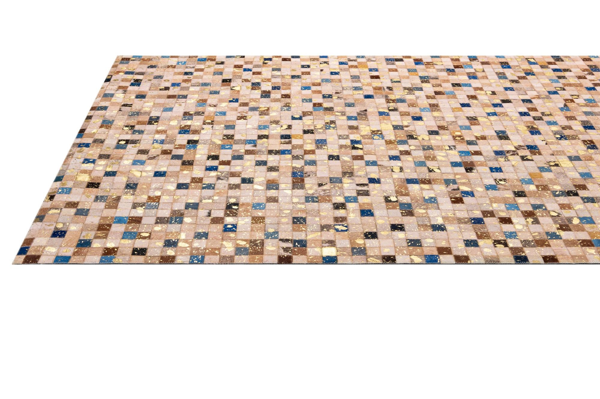 5' 1 x 7' 11 Cowhide - Patchwork Rug
