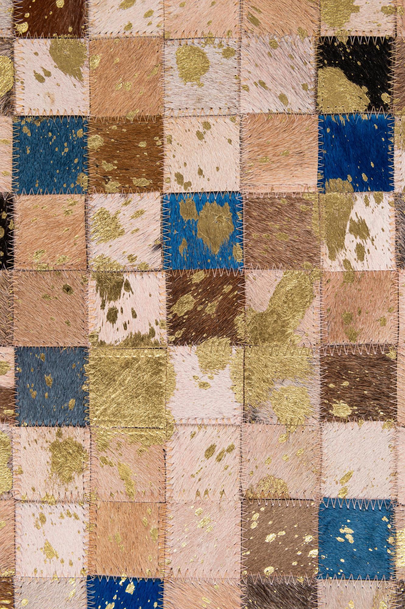 5' 1 x 7' 11 Cowhide - Patchwork Rug