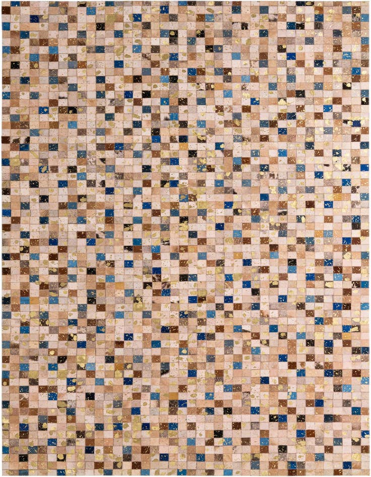 Detail image of 5' 1 x 7' 11 Cowhide - Patchwork Rug