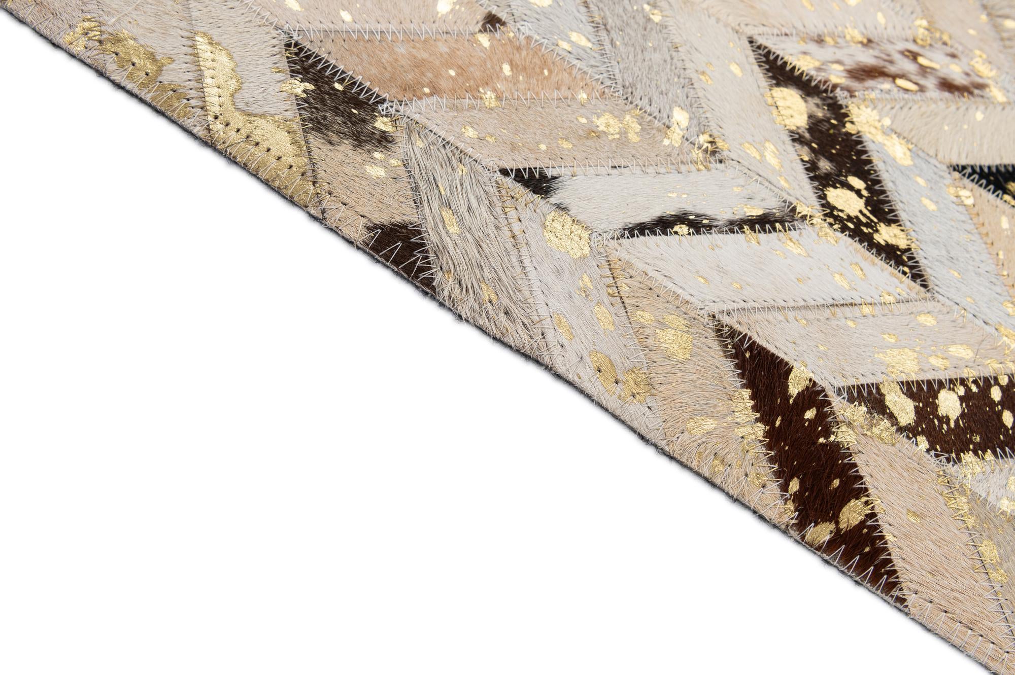 5' 2 x 7' 11 Cowhide - Patchwork Rug