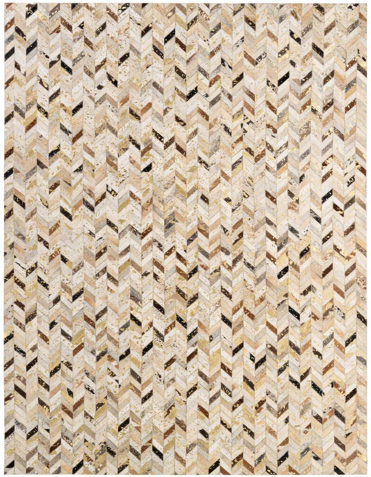 Detail image of 5' 2 x 7' 11 Cowhide - Patchwork Rug