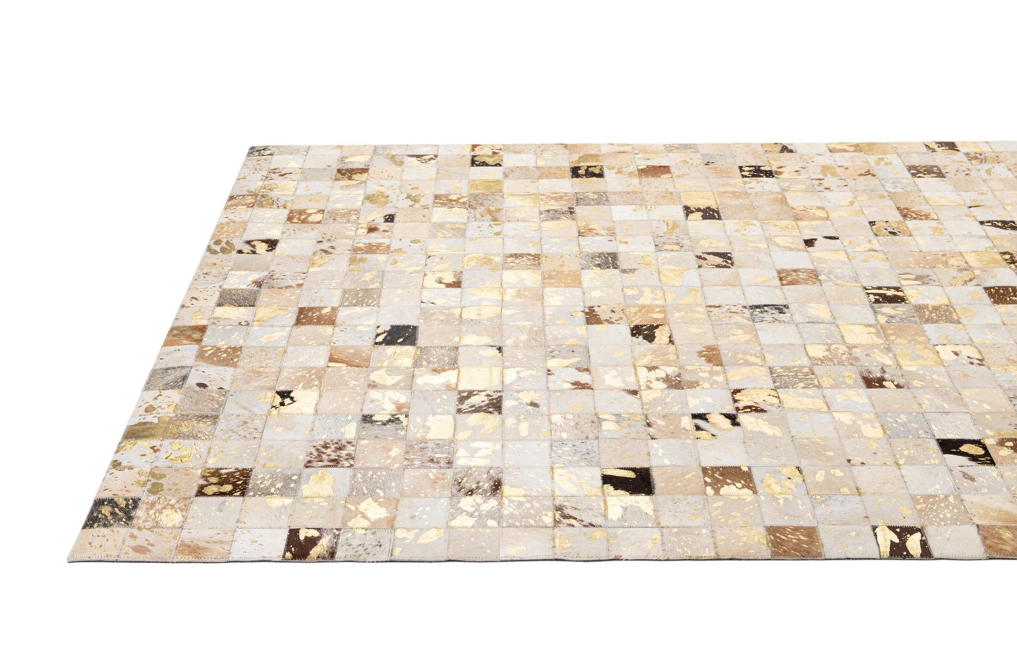 5' 2 x 8' Cowhide - Patchwork Rug