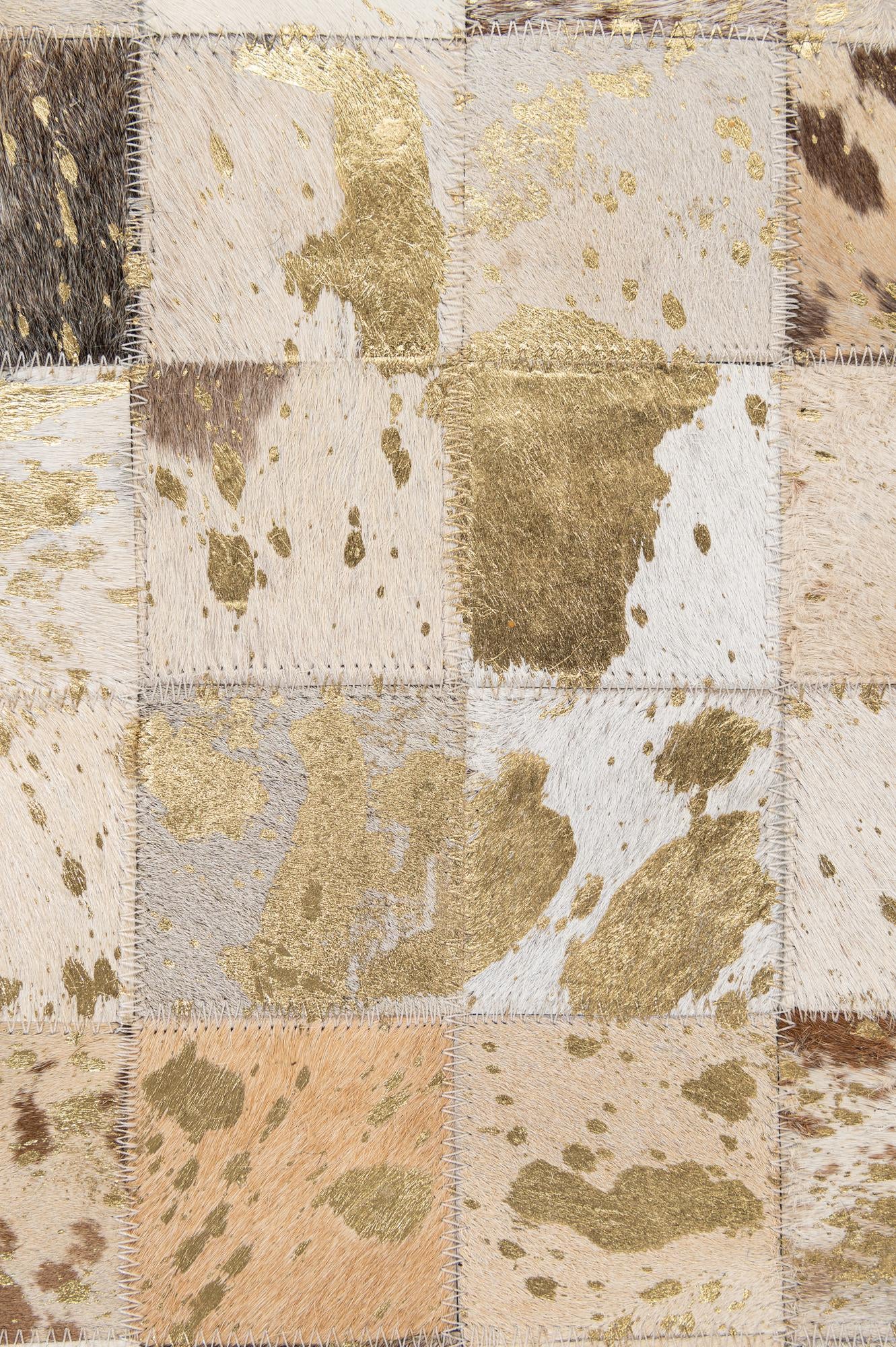 5' 2 x 8' Cowhide - Patchwork Rug