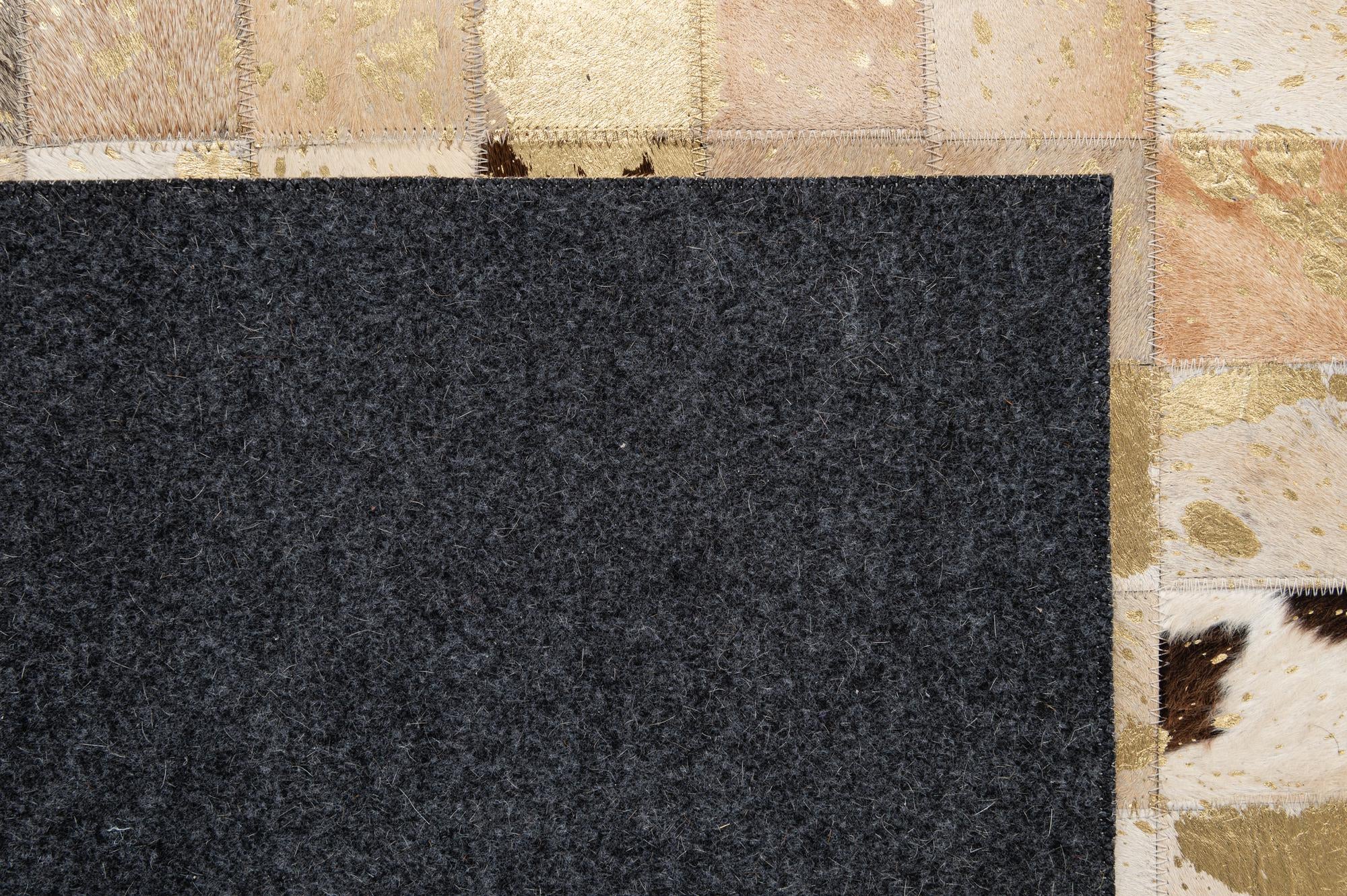 5' 2 x 8' Cowhide - Patchwork Rug