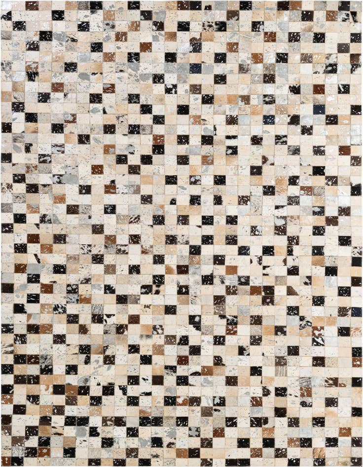 Detail image of 5' x 7' 11 Cowhide - Patchwork Rug