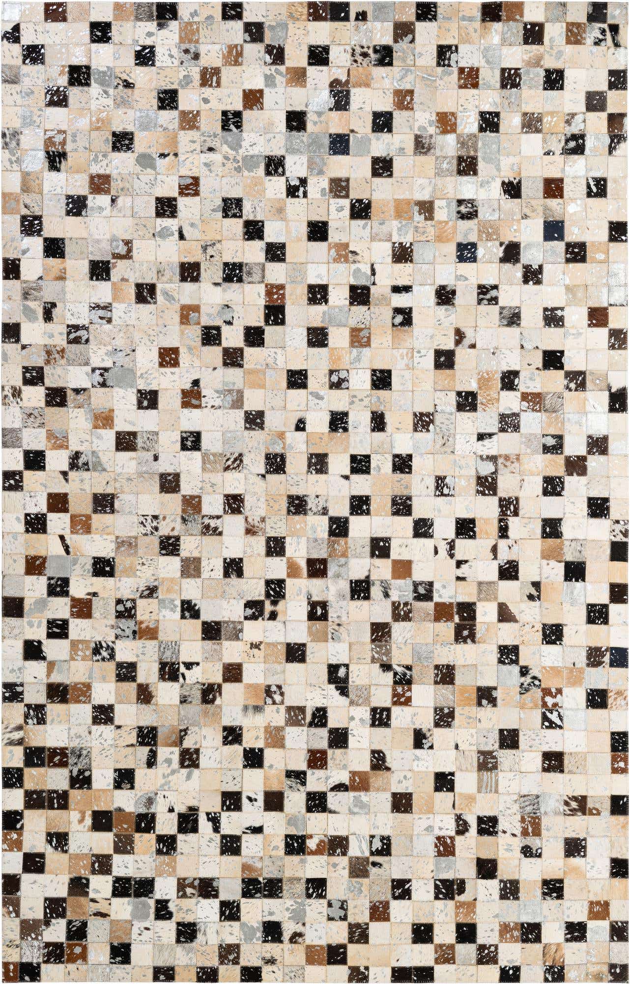 5' x 7' 11 Cowhide - Patchwork Rug