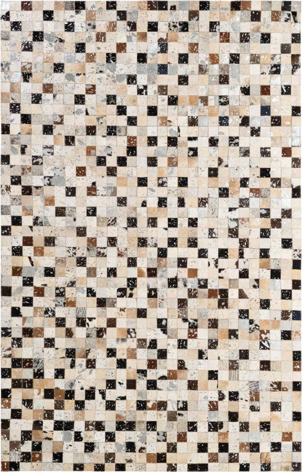Detail image of 5' x 7' 11 Cowhide - Patchwork Rug