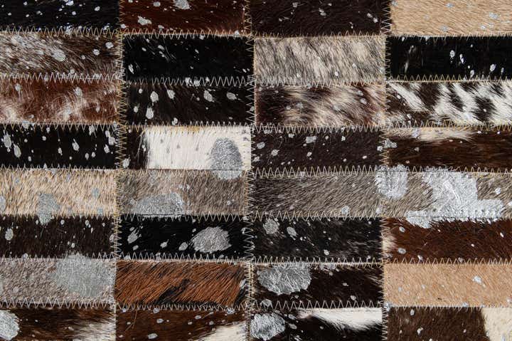 5' 2 x 7' 11 Cowhide - Patchwork Rug