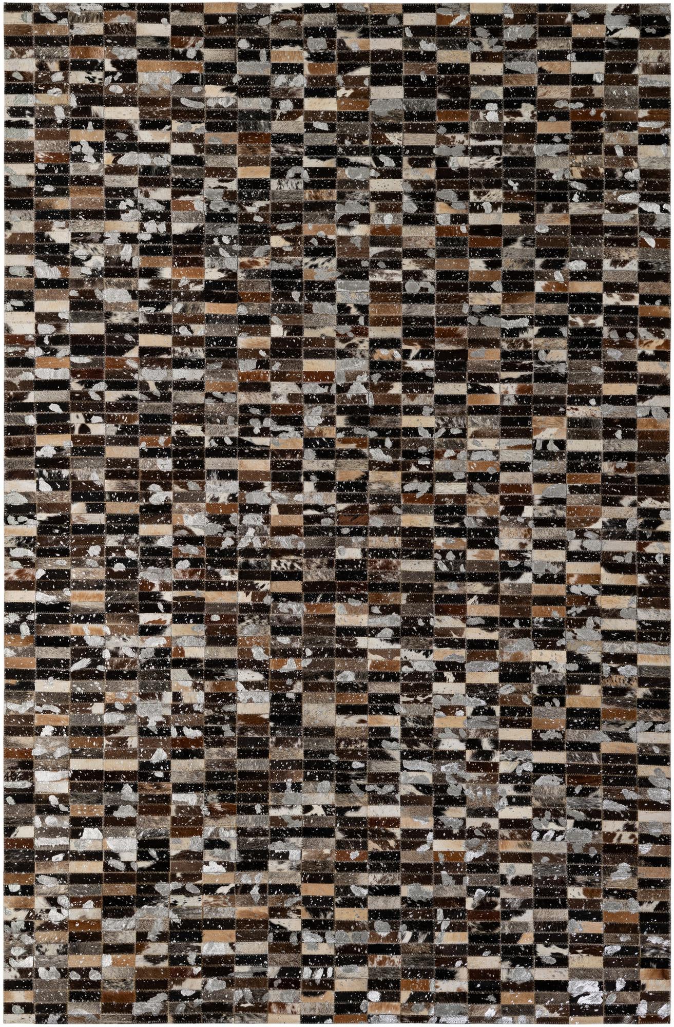 5' 2 x 7' 11 Cowhide - Patchwork Rug