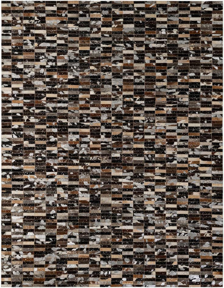 Detail image of 5' 2 x 7' 11 Cowhide - Patchwork Rug