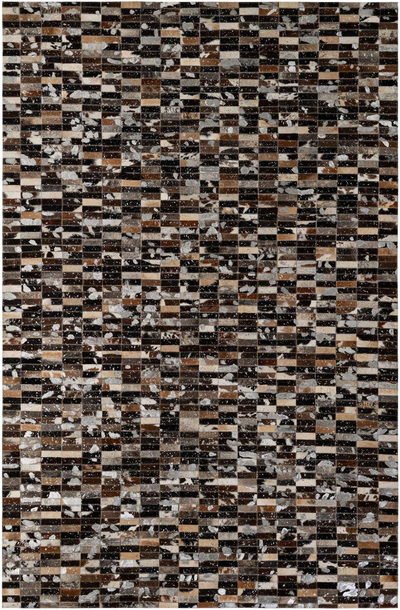 5' 2 x 7' 11 Cowhide - Patchwork Rug