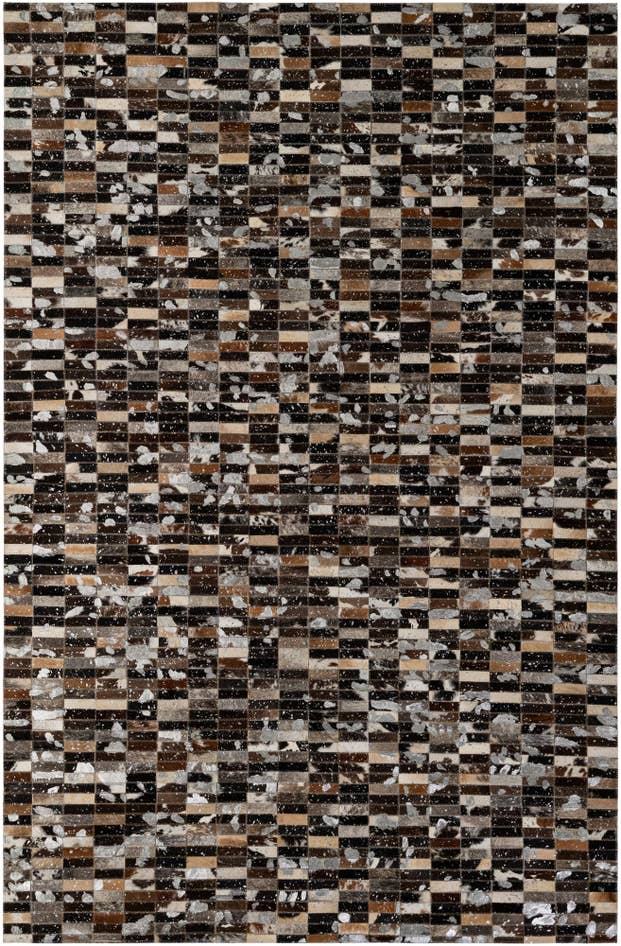Detail image of 5' 2 x 7' 11 Cowhide - Patchwork Rug