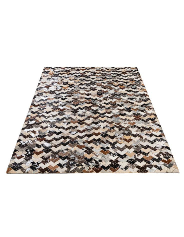 Detail image of 5' x 7' 11 Cowhide - Patchwork Rug