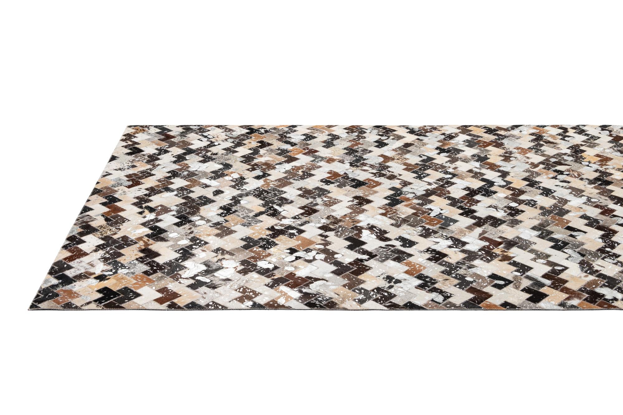 5' x 7' 11 Cowhide - Patchwork Rug