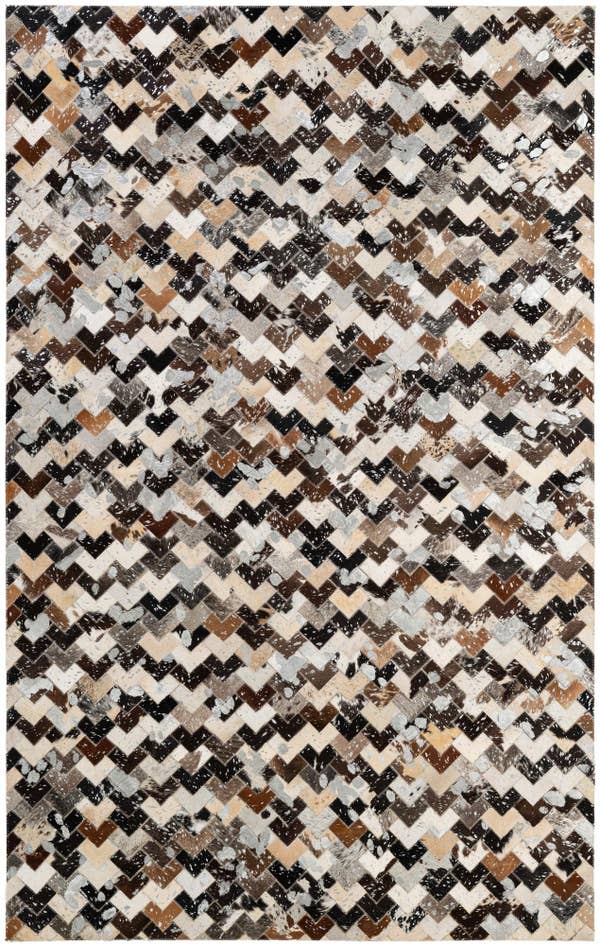 Detail image of 5' x 7' 11 Cowhide - Patchwork Rug