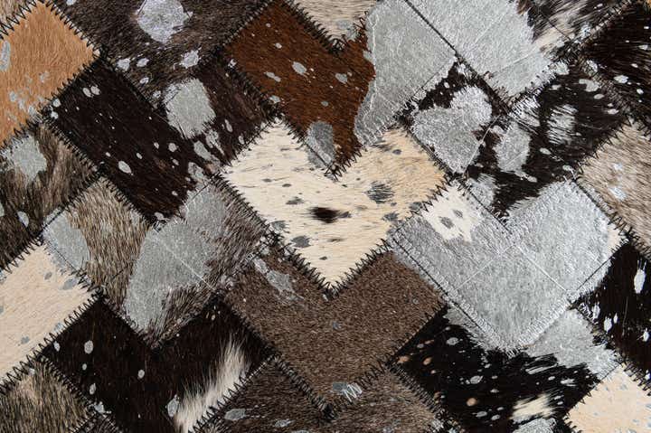 5' x 7' 11 Cowhide - Patchwork Rug