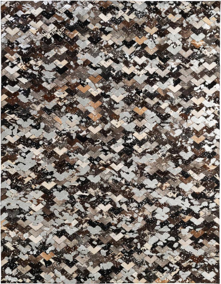 Detail image of 5' x 7' 11 Cowhide - Patchwork Rug