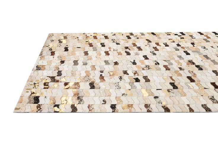 Detail image of 5' 1 x 7' 11 Cowhide - Patchwork Rug