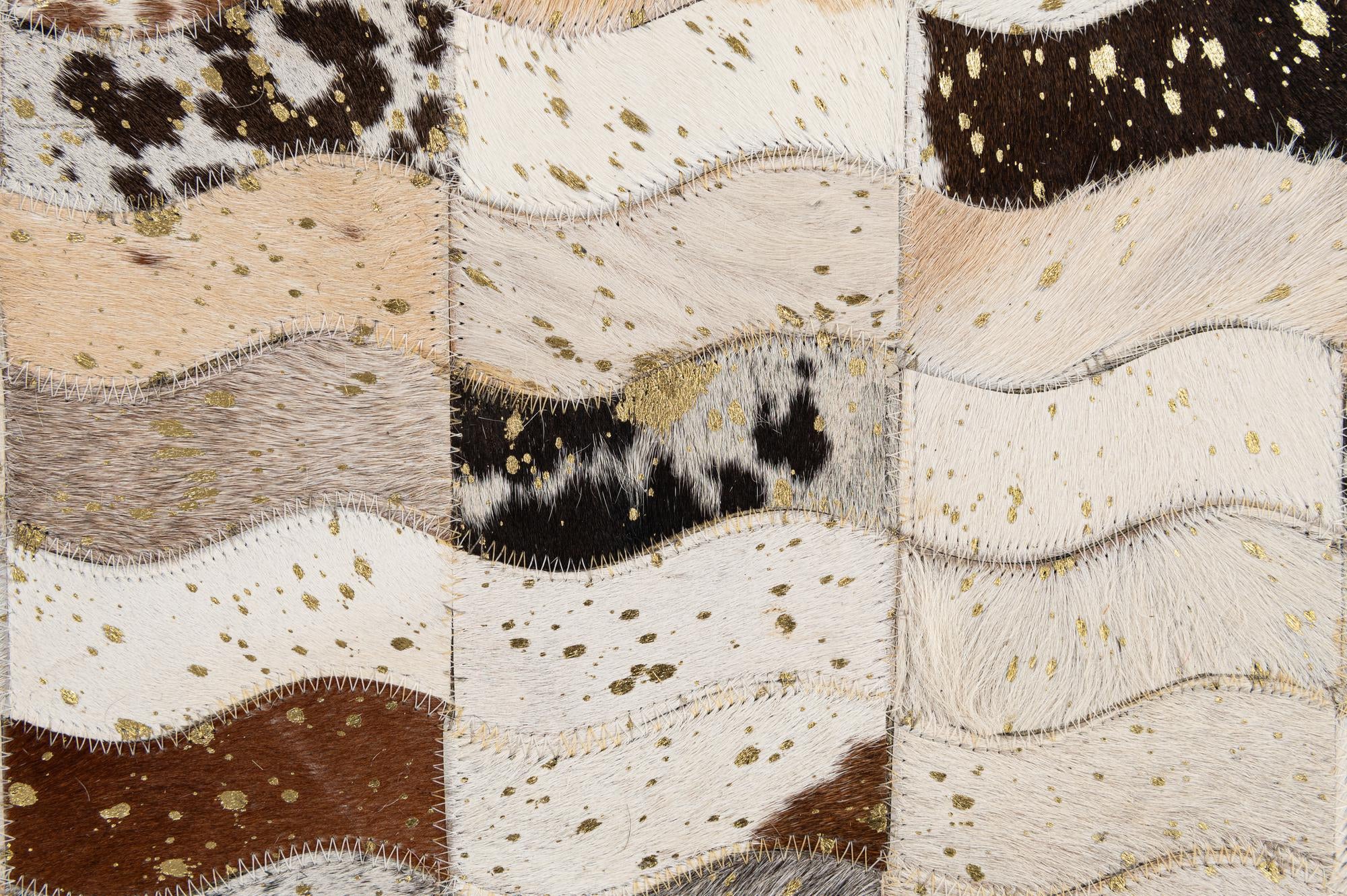 5' 1 x 7' 11 Cowhide - Patchwork Rug