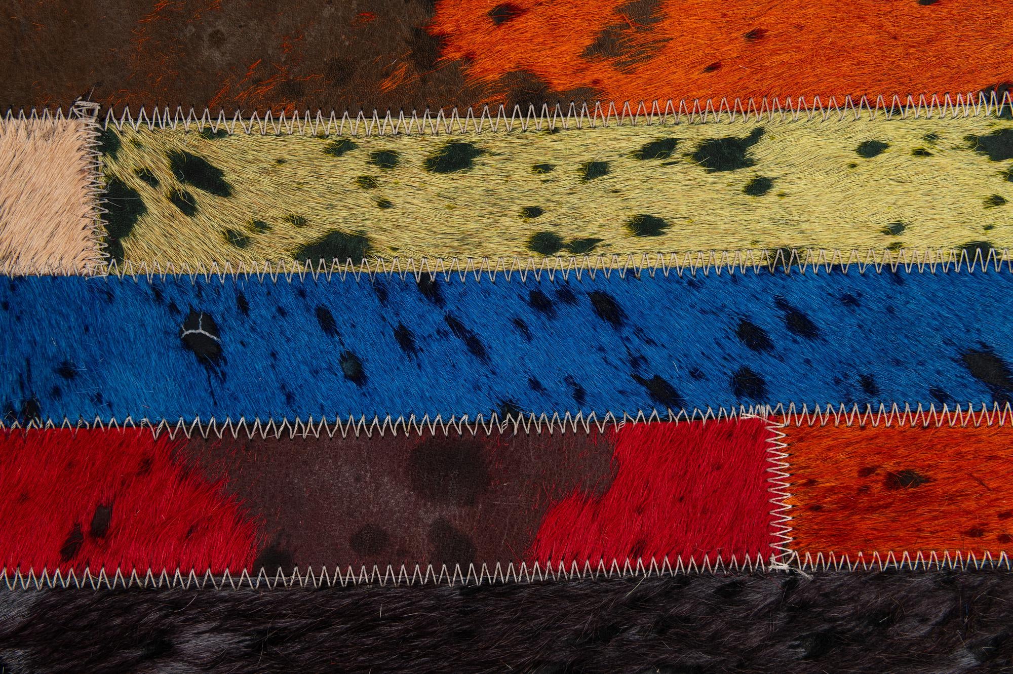 5' 1 x 8' 2 Cowhide - Patchwork Rug