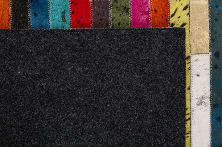 5' 1 x 8' 2 Cowhide - Patchwork Rug