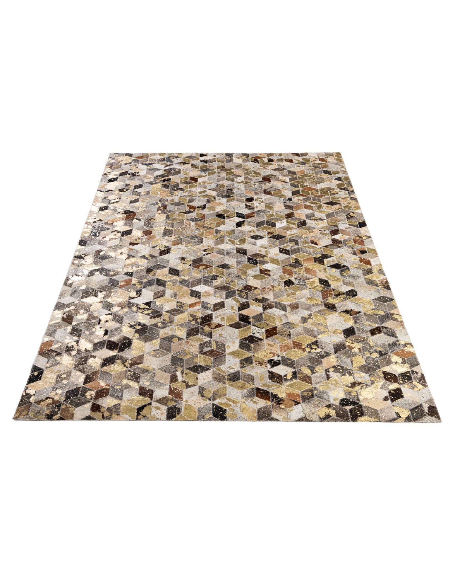 5' 1 x 8' 1 Cowhide - Patchwork Rug