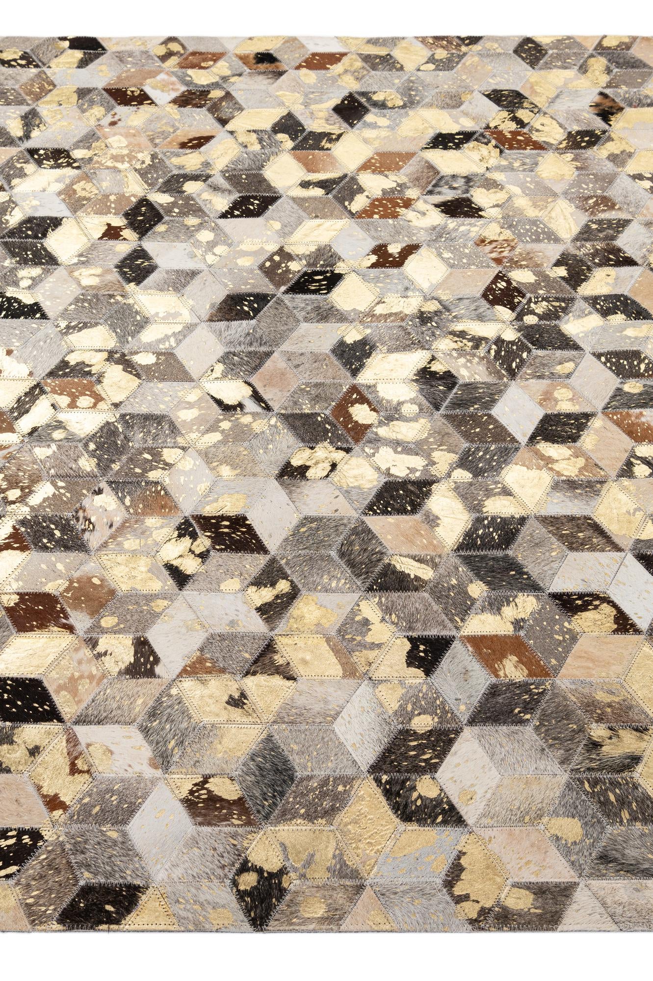 5' 1 x 8' 1 Cowhide - Patchwork Rug