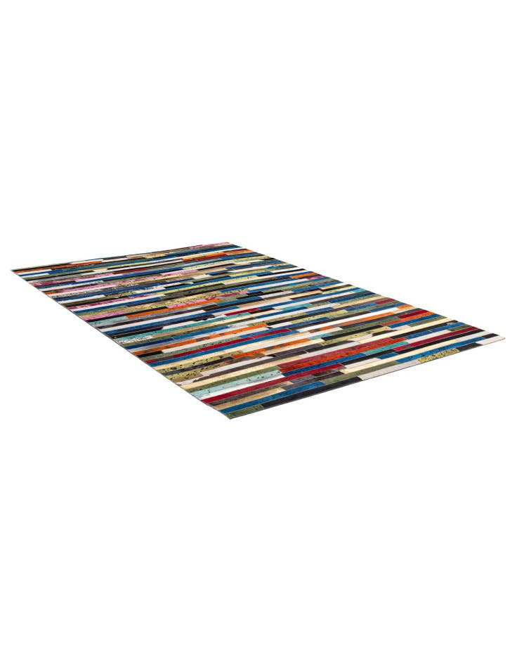 Detail image of 5' 1 x 7' 11 Cowhide - Patchwork Rug