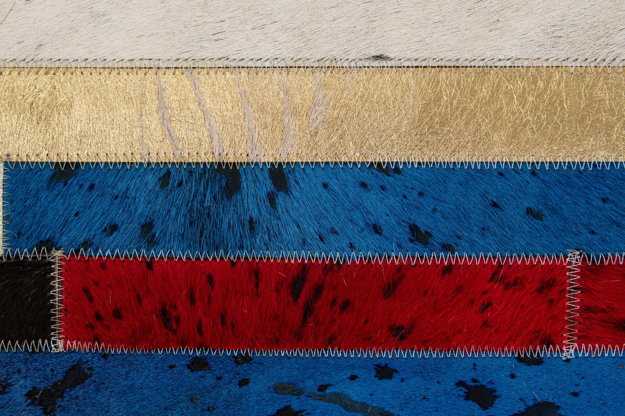 5' 1 x 7' 11 Cowhide - Patchwork Rug