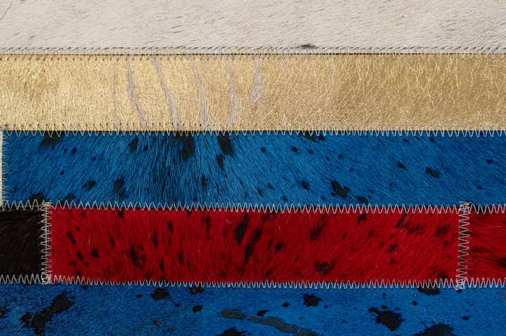 5' 1 x 7' 11 Cowhide - Patchwork Rug