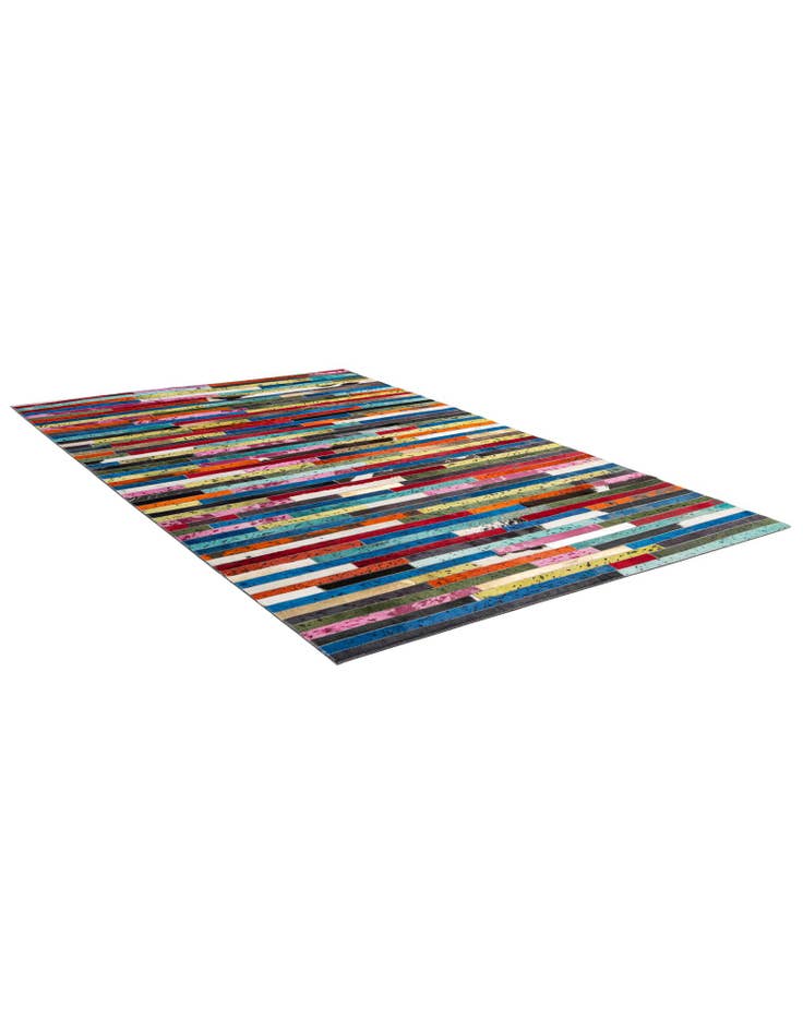 Detail image of 5' 1 x 8' Cowhide - Patchwork Rug