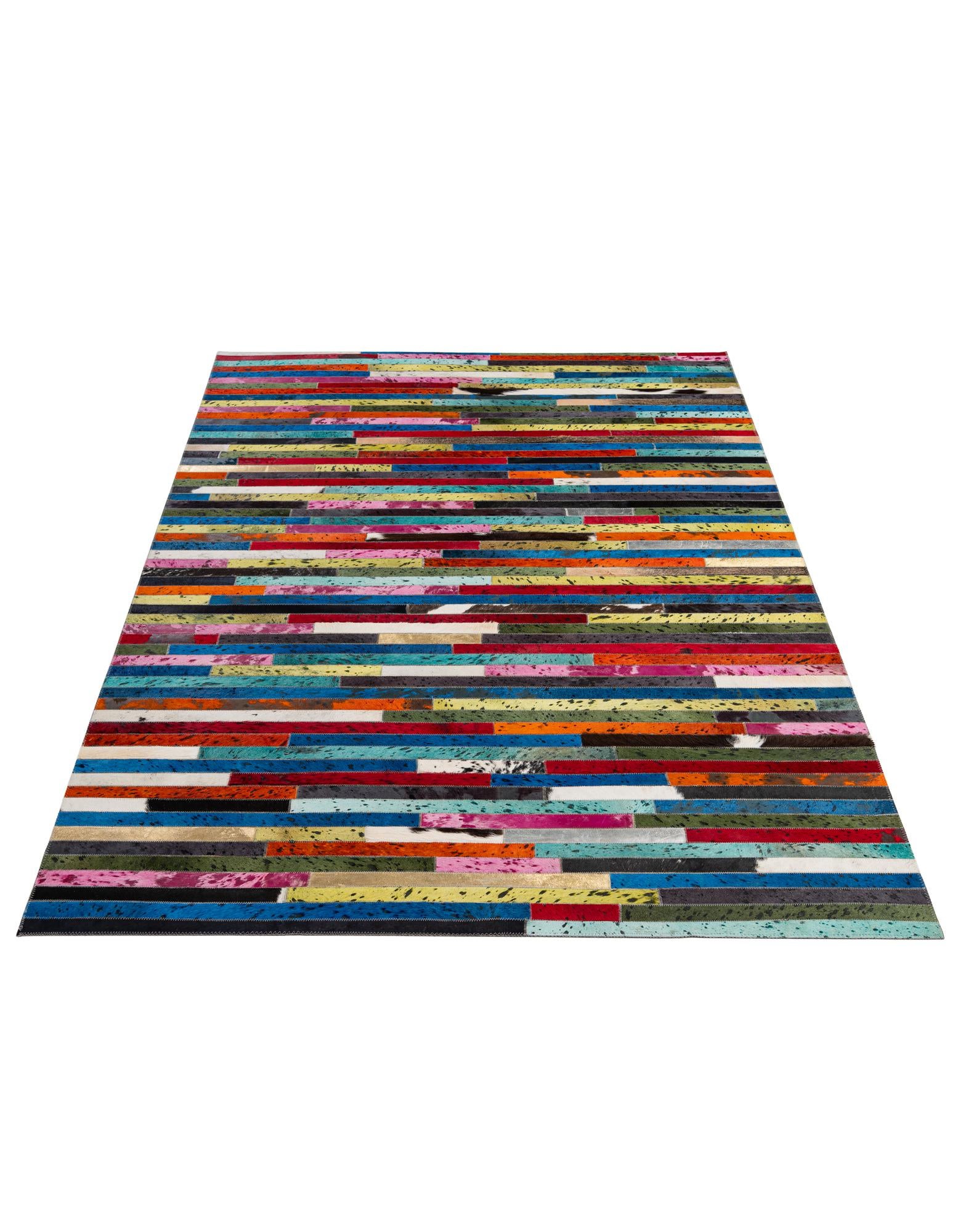 5' 1 x 8' Cowhide - Patchwork Rug