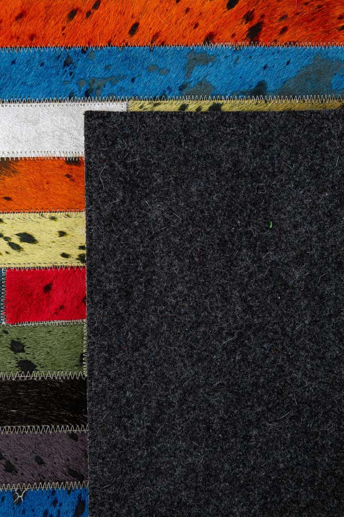 5' 1 x 8' Cowhide - Patchwork Rug